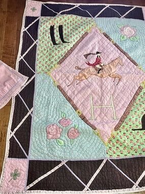 Land of Nod Equestrian Quilt